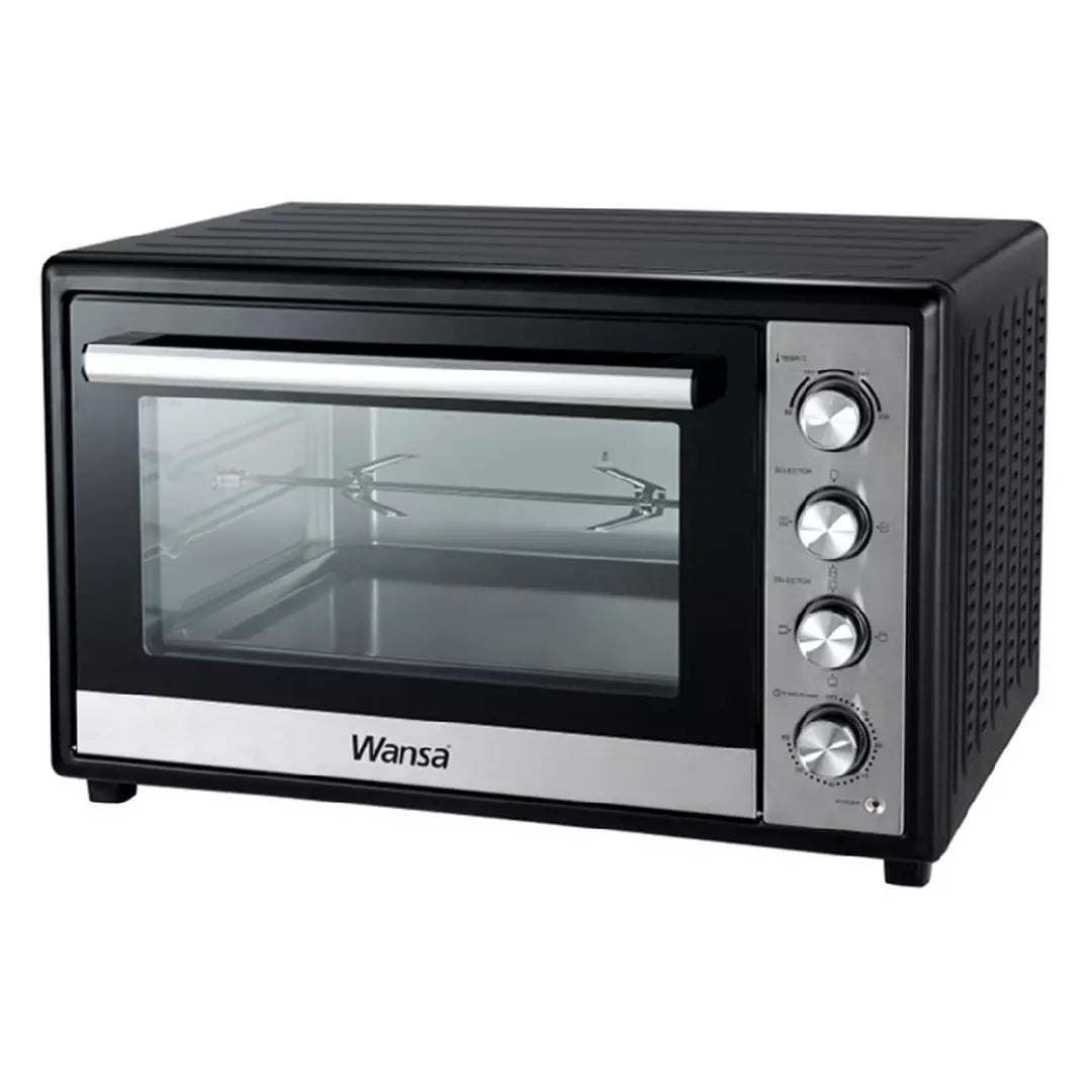 Wansa Electric Oven, 2700W, 100L, KR-L100RCL - Black & Silver