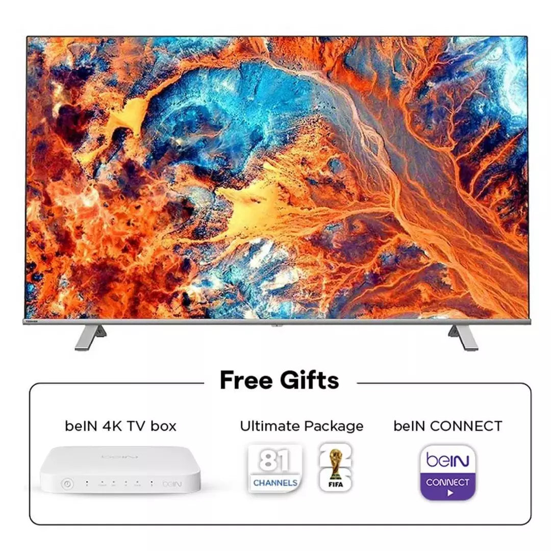 تلفزيون توشيبا الذكي UHD LED مقاس 85 بوصة، 85C350RP - أسود.
