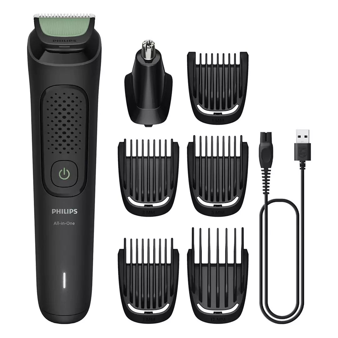 Philips 7-in-1 مجموعة العناية المتكاملة MG3920/15 | تشذيب اللحية والشعر والأنف | 60 دقيقة من الاستخدام اللاسلكي | شحن USB-A | أجزاء قابلة للغسل | حقيبة مرفقة