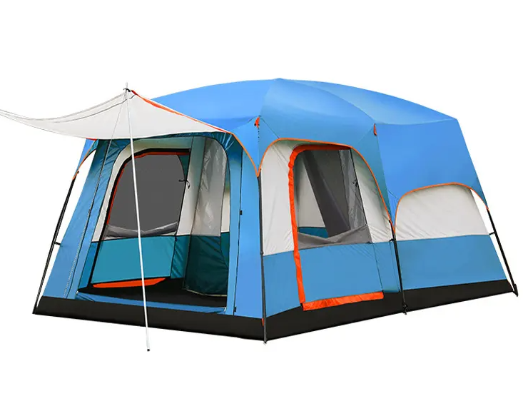 Portable Foldable 8-10 Persons Family Camping Tent with Carry Bag - Durable & Weather Resistant