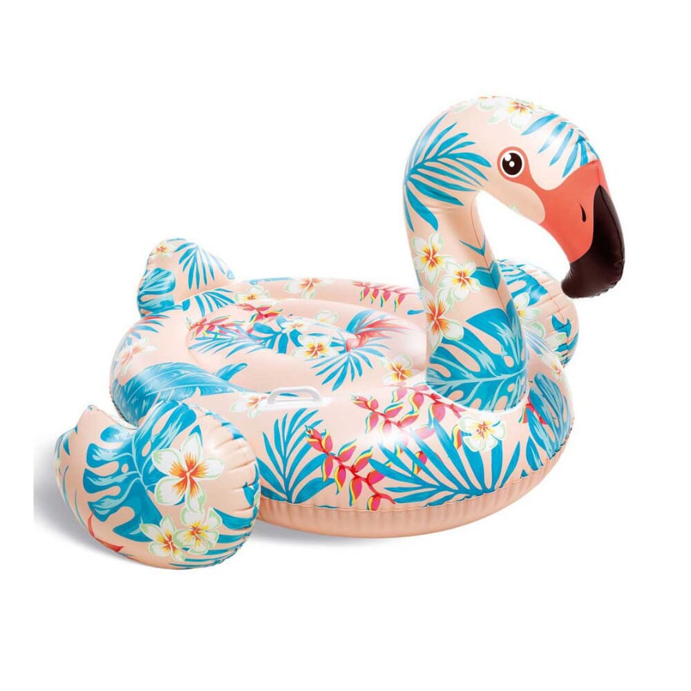 INTEX Inflatable Tropical Flamingo Ride On (1.47m x 1.4m x 94cm)
