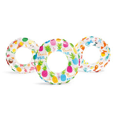 INTEX Lively Print Inflatable Swim Rings (51cm)