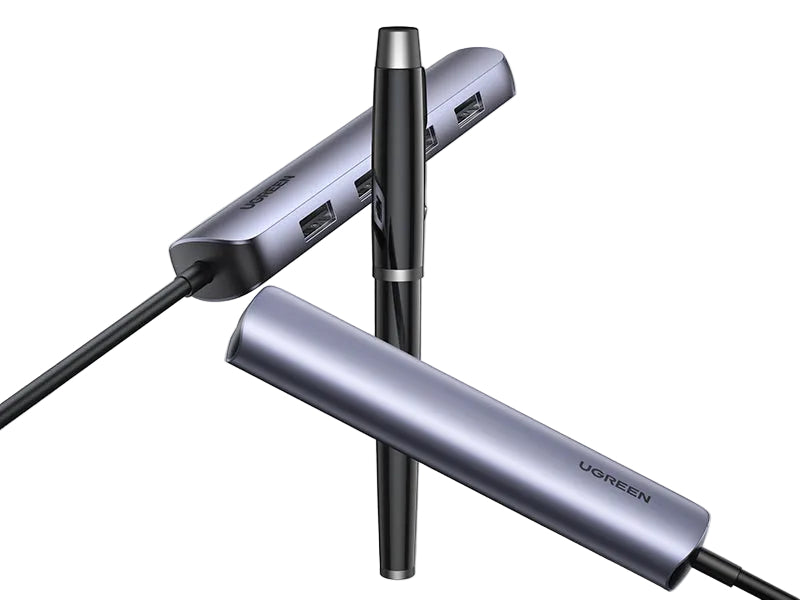 UGREEN USB-C to 4*USB 3.0+HDMI Adapter Grey