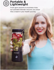 Blendjet V2 Portable Blender 16oz, Smoothie Maker, Fruit Blender, BPA-Free, 475ml, 200W, Sports Bottle, USB-C Rechargeable - Emerald