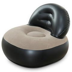 Leedsooy Baby Size Inflatable Sofa Chair with Supportive Backrest, High-Resilience Sponge, Soft-Touch Seat & Airtight Valve for Indoor, Camping & Vacation Use