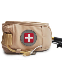 Inflatable Lumbar Traction Belt with Adjustable Air Column Support, 110–116 CM Extendable Belt, 13–20 CM Expandable Width, Hand Pump, Extension Belt & Air Release Valve