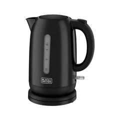 Black & Decker Electric Kettle, 2200 W, 1.7 L, Black, Stainless Steel, Cordless - JC64-B5