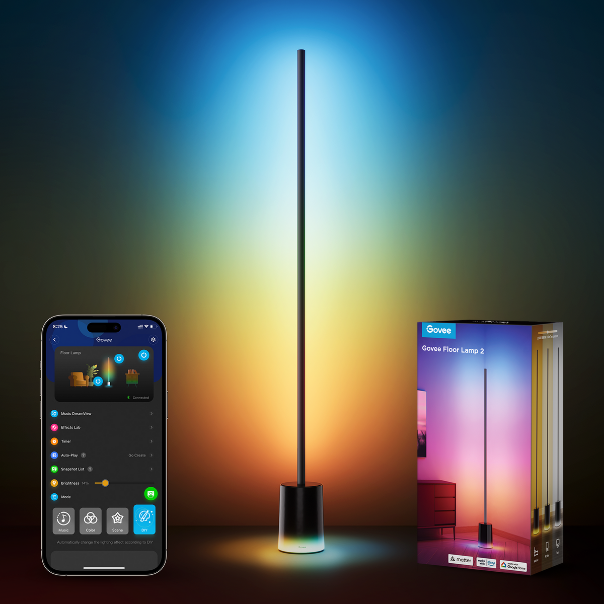 Govee RGBICWW Floor Lamp 2 - H607C