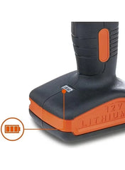 Black+Decker 12V Cordless Drill Driver Kit 1.5Ah Battery 900 RPM with 13 Bit Set and 5m Tape Measure ACLD12-B5