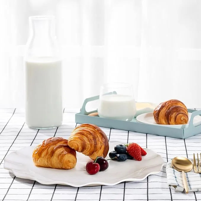 Opal Luxurious 12-Piece Glassware Dessert Plates Set