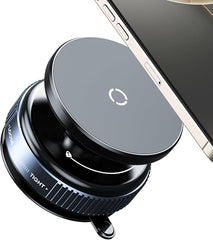360° Rotatable Magnetic Phone Holder with Strong Vacuum Suction Cup & Universal Compatibility for Car, Desk & Gym