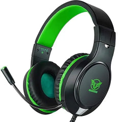 MASACEGON H10 Bluetooth-Compatible 2.4G Wireless Gaming Headset with 40mm Drivers, Omnidirectional Microphone, 3.5mm Interface and Multi-Platform Compatibility