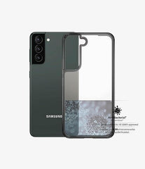 PanzerGlass Galaxy S22+ Clear Hard Case with 2X Military Grade Drop Protection, Antimicrobial Coating & Wireless Charging Support