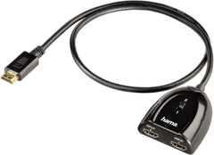 محول HDMI من Hama ثنائي المنافذ 2x1، مفتاح تحديد يدوي HDMI