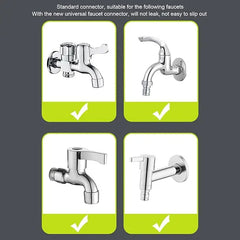 بكرة خرطوم حديقة محمولة قابلة للتثبيت على الحائط بطول 15 مترًا مزودة بمسدس رش بثمانية أنماط - أخضر