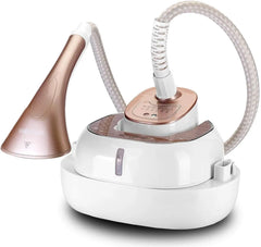 Black+Decker Digital Garment Steamer With Ironing Board, 2000 W, 6 Stage, 2.0 L, White/Rose Gold - Gstd2050-B5