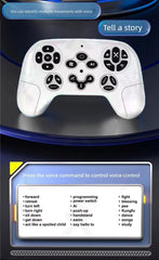 Mech Guardian Intelligent RC Robot Dog Toy with Water Bomb Launcher, LED Eyes, Dancing, and Educational Modes - Rechargeable & Mobile App Controllable