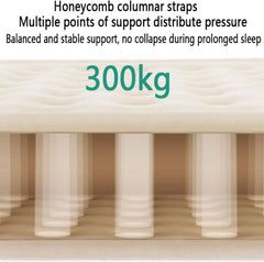 LEEDSOOY Single Size Inflatable Air Bed Mattress with Portable Foldable Sleeping Design