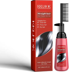 كريم إيلهو بزيت الأرغان والكيراتين لتمليس الشعر المجعد والمتطاير والجاف - عناية يومية بالشعر وتمليس ناعم يدوم طويلاً