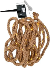 5M Solar LED Rope Decorative Light with 100 LEDs, IP67 Waterproof, 8 Lighting Modes, Auto On/Off Sensor, Outdoor Garden & Balcony Ambient String Light with Ground Spike