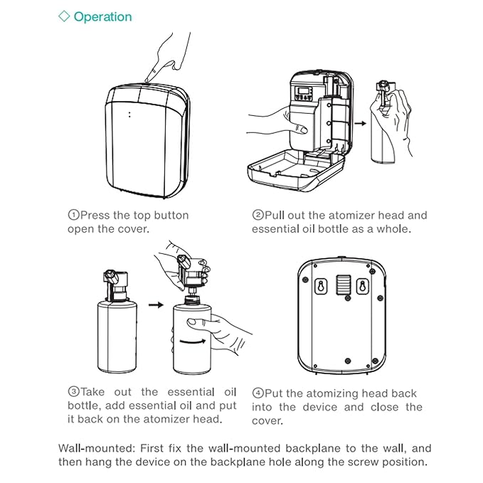 Smart Scent Atomizing Aroma Diffuser with WiFi & Bluetooth app control & Intelligent Timing - 400 ml High Capacity
