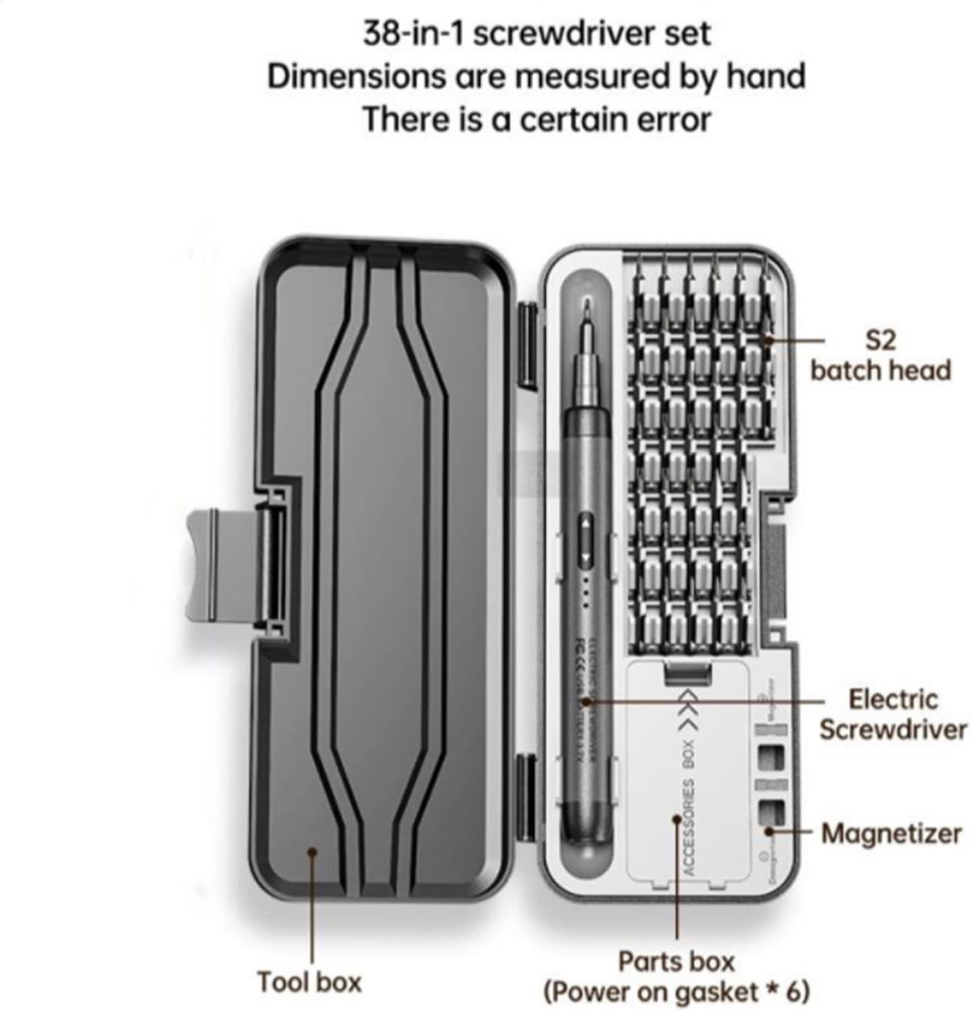 48-in-1 Rechargeable Electric Precision Screwdriver Set with Magnetic Bits, Type-C Fast Charging, LED Indicator & Portable Storage Case – Ideal for Phones, Laptops, Watches, and DIY Repairs