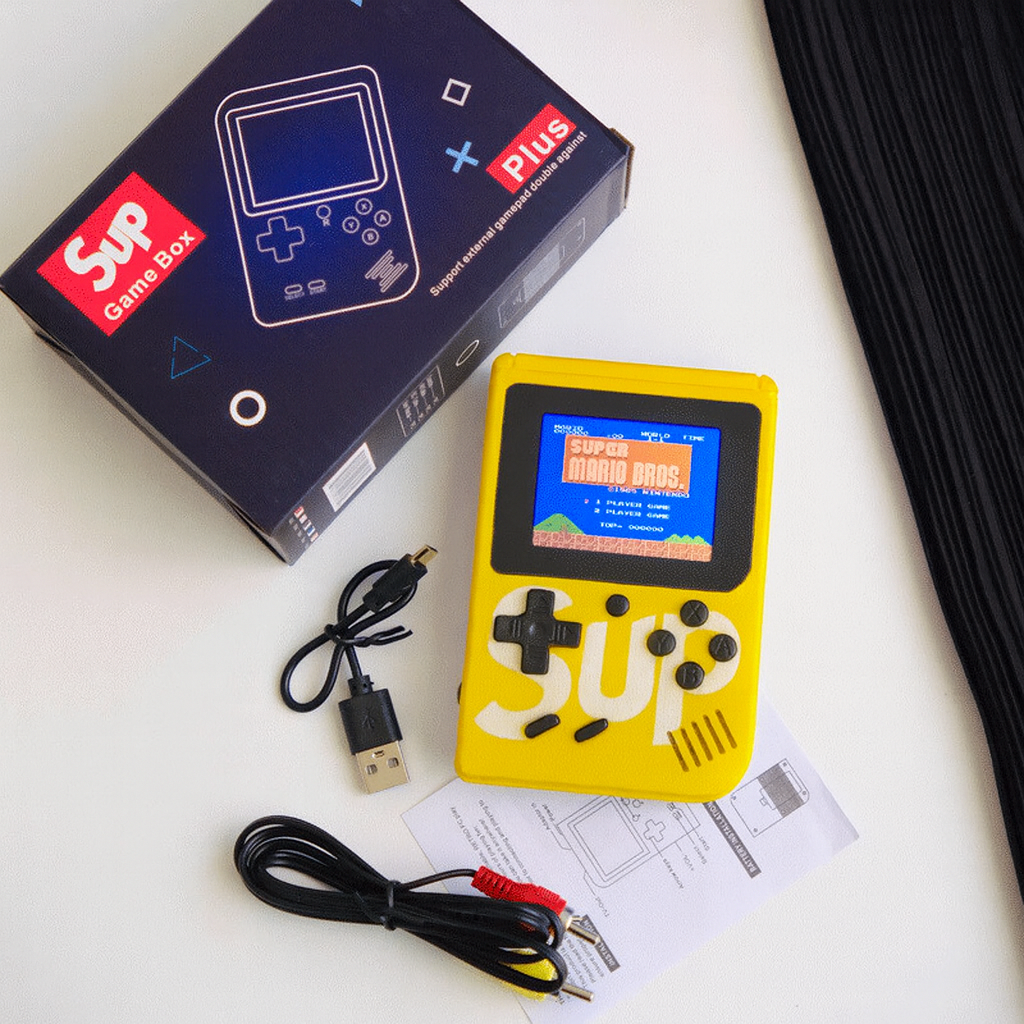 400-in-1 Retro Handheld Game Box Console with 3.0" LCD, TV Output & 6-Hour Battery