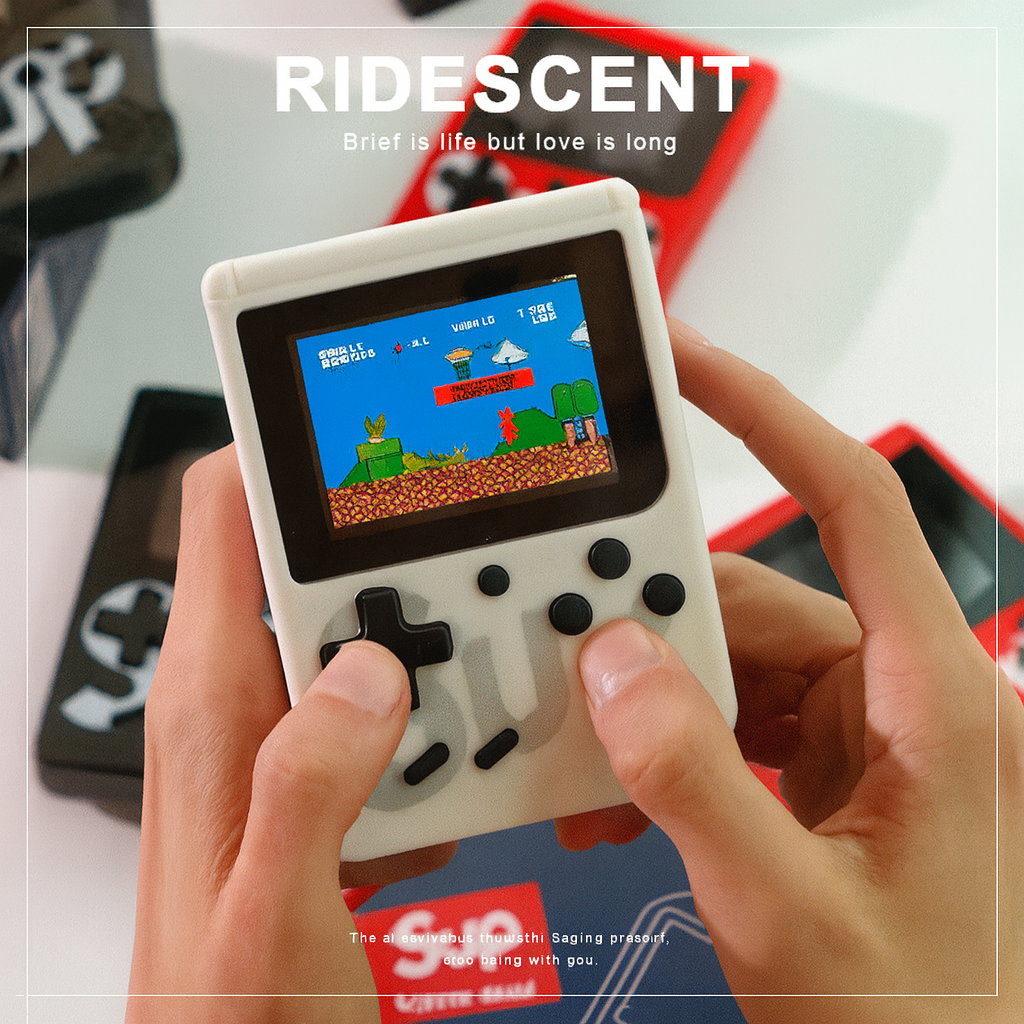 400-in-1 Retro Handheld Game Box Console with 3.0" LCD, TV Output & 6-Hour Battery