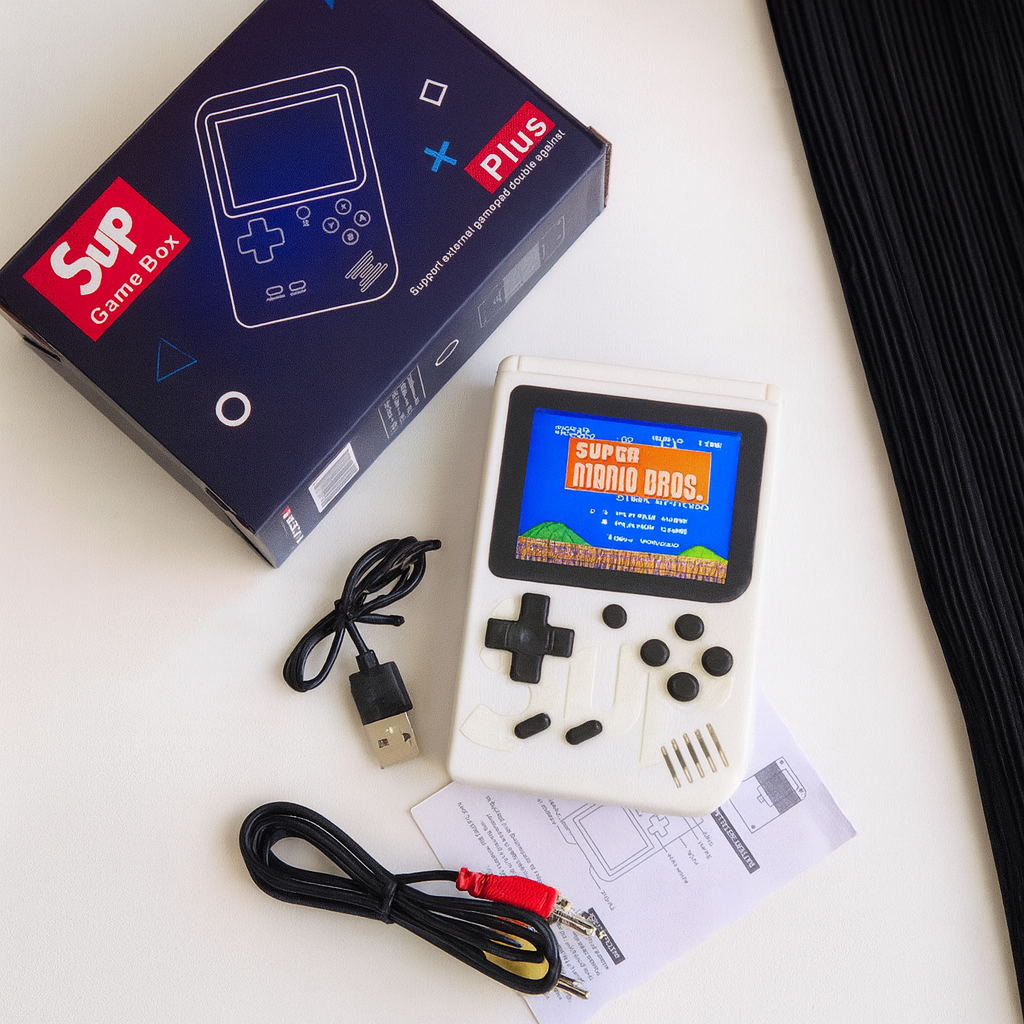 400-in-1 Retro Handheld Game Box Console with 3.0" LCD, TV Output & 6-Hour Battery