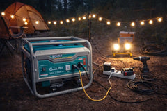 GABKA 3000W 7HP Petrol Generator with AVR 210cc Engine Manual & Electric Start Portable Power Generator for Home Outdoor & Construction