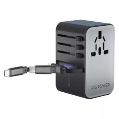 Ravpower GaN 70W Travel Charger with USB-C to USB-C Cable, RP-PC1061 – Black