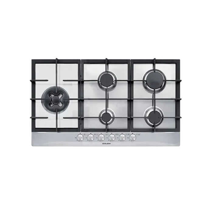 Glemgas 5 Burners Gas Hob 90cm GLGT951HIX - Stainless Steel