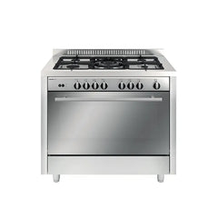 Glemgas Gas Cooker 5 burners 100X60cm GLMQ1634RI01UT - Stainless Steel