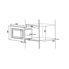 Startec Microwave 23L - ST-D90D23ESP-XG-RR04