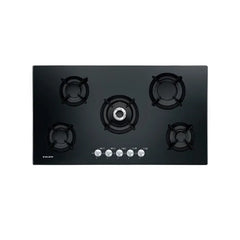 Glemgas Crystal Glass Gas Hob 90cm GLGV955HBK - Stainless Steel
