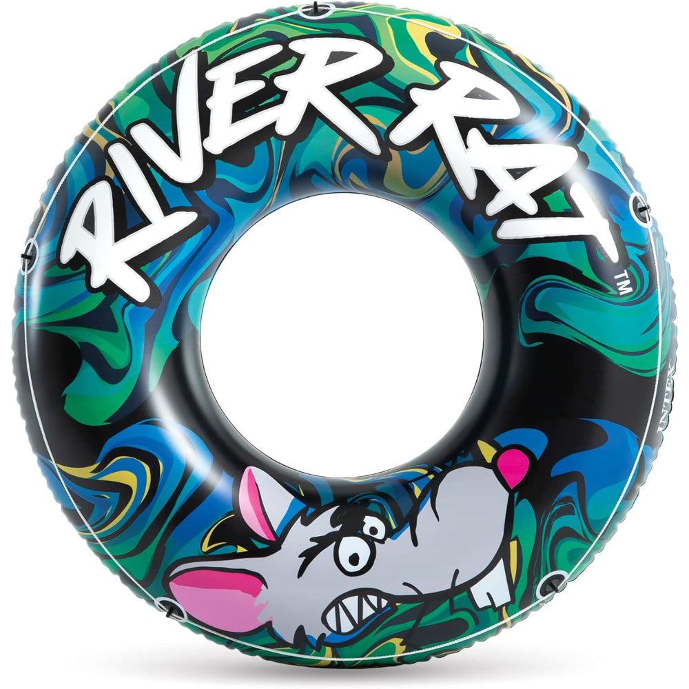 INTEX River Rat Inflatable Floating Tube Raft 2 Pack