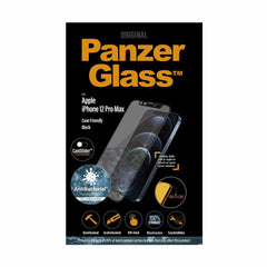 PanzerGlass HD Screen Protector Apple iPhone 12 Pro Max with CamSlider, Anti-Bacterial Coating, Full Coverage Tempered Glass, Scratch & Shock Resistant