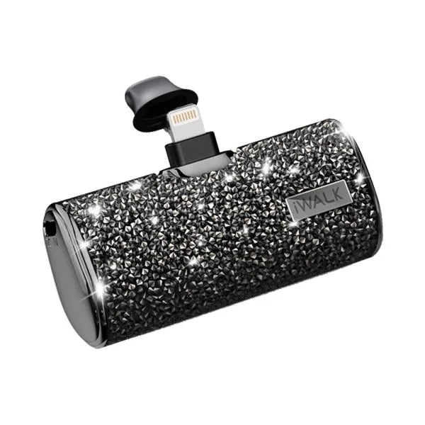 iWALK 4500mAh Powerbank for iPhone Built-In Lightning Connector Diamond-Black