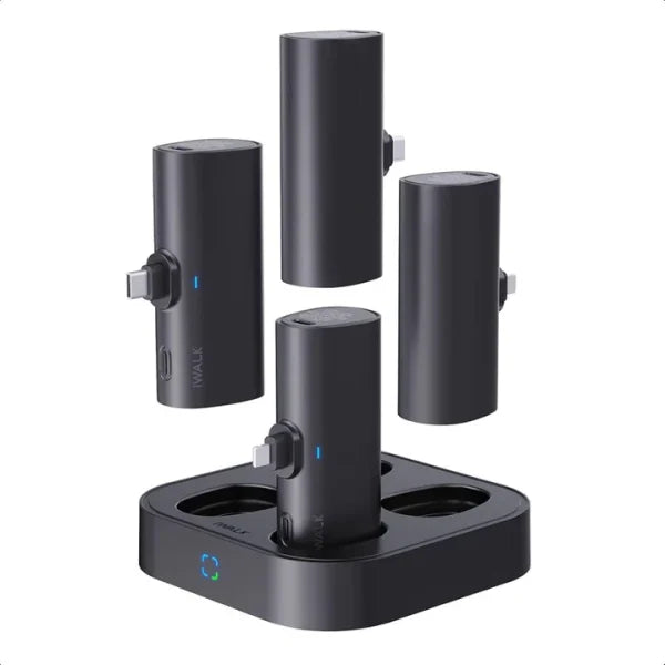 iWalk LinkPod Charging Station 4x4000mAh (2 Type C & 2 Lightning) Black