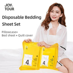 Disposable Bedding Set (Bedsheet+Quilt Cover+2 Pillow Cases)