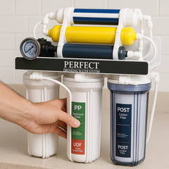 PERFECT Water Filtration System & Purifier with 5-Stage Reverse Osmosis Technology for Clean, Healthy, Great-Tasting Drinking Water - with Installation