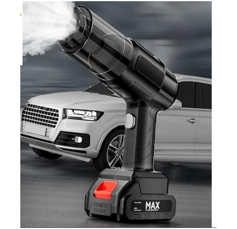 High Power Cordless Handheld Rechargeable Vacuum Cleaner with Rechargeable 24V Lithium Battery, 0.4L Dust Cup, HEPA Filter, and Multiple Nozzle Attachments for Car, Home & Office