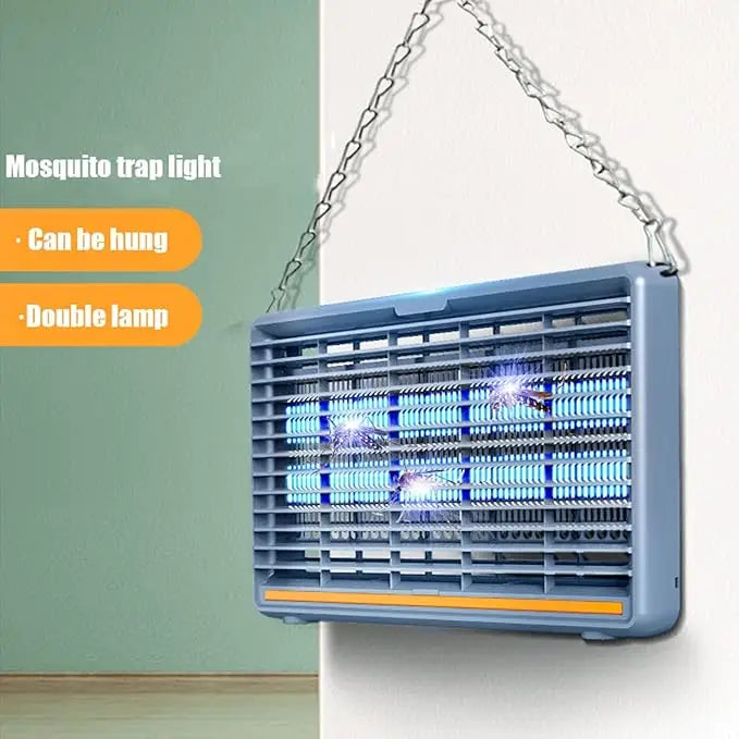 Electric Lamp Insect Killer & Bug Fly Zapper with UV-A Double Tube, Chain for Hanging & Low Power Consumption - 8W/10W/12W