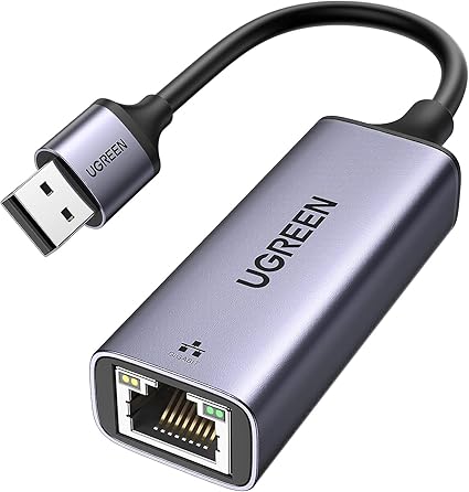 UGREEN USB to RJ45 Ethernet Adapter Aluminum Case (Space Gray)