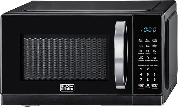 BLACK+DECKER Digital Microwave Oven, 25L, 900W, 6 Auto Programs, LED Display, 11 Power Levels, Child Lock, MZ2500P-B5