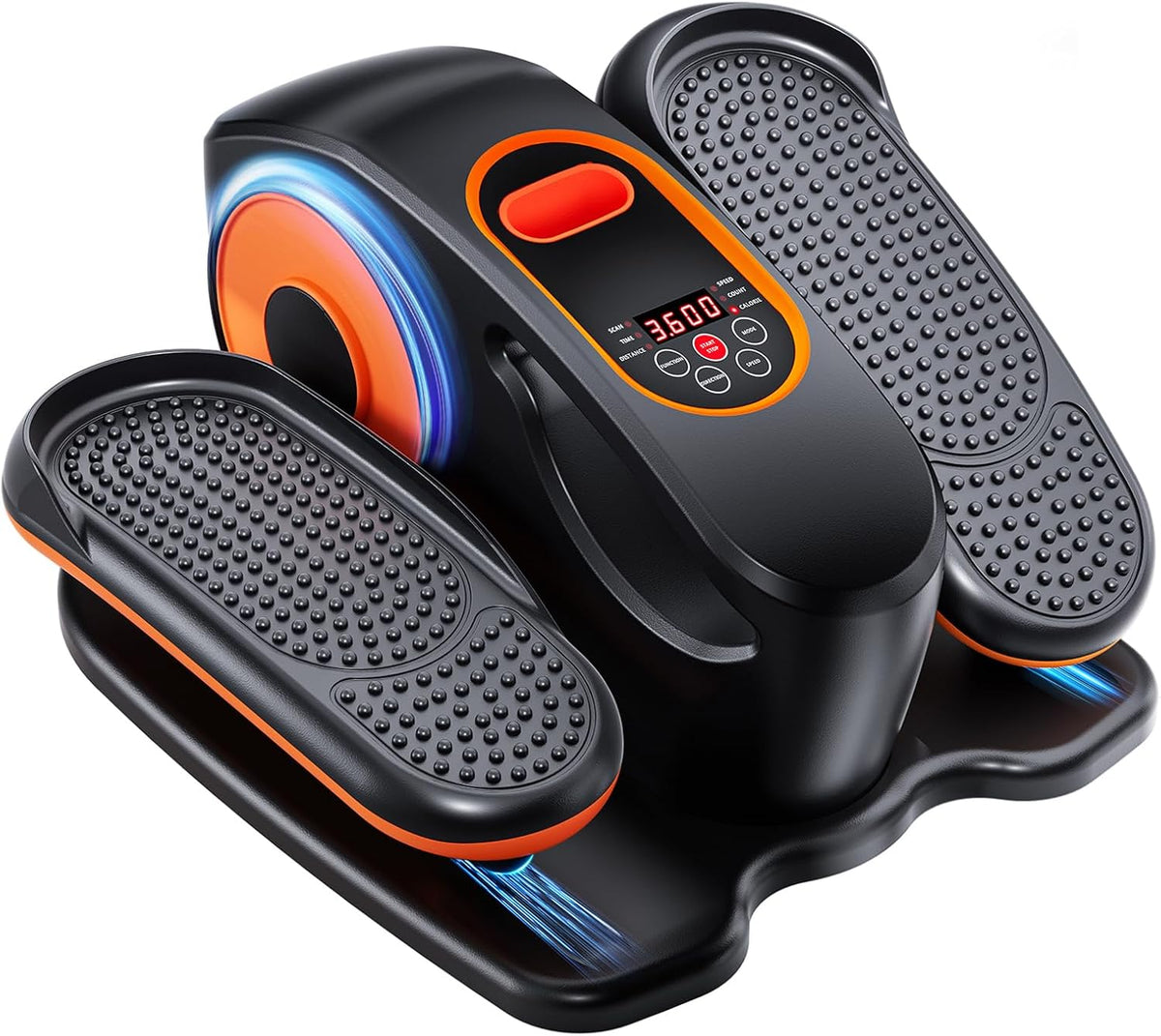 Black Bull Under Desk Elliptical Exercise Machine, Ellipse Leg Exerciser with Remote