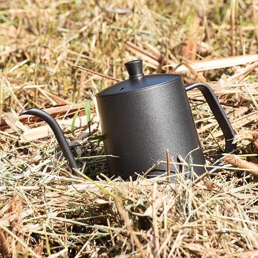 8-Piece Outdoor Hand Brewing Coffee Making Set with Elegant Leather Bag, Scale, and Coffee Utensils for Outdoor, Travel & Home