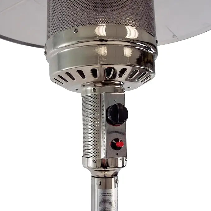 High-Powered Vertical Outdoor Gas Patio Heater - 13000W - Brown
