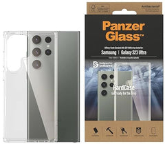 PanzerGlass Transparent Hard Case for Samsung Galaxy S23 Ultra with 3X Military Grade Drop Protection, Antibacterial Coating & Anti-Yellowing Technology