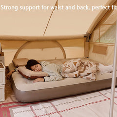 LEEDSOOY Single Size Inflatable Air Bed Mattress with Portable Foldable Sleeping Design